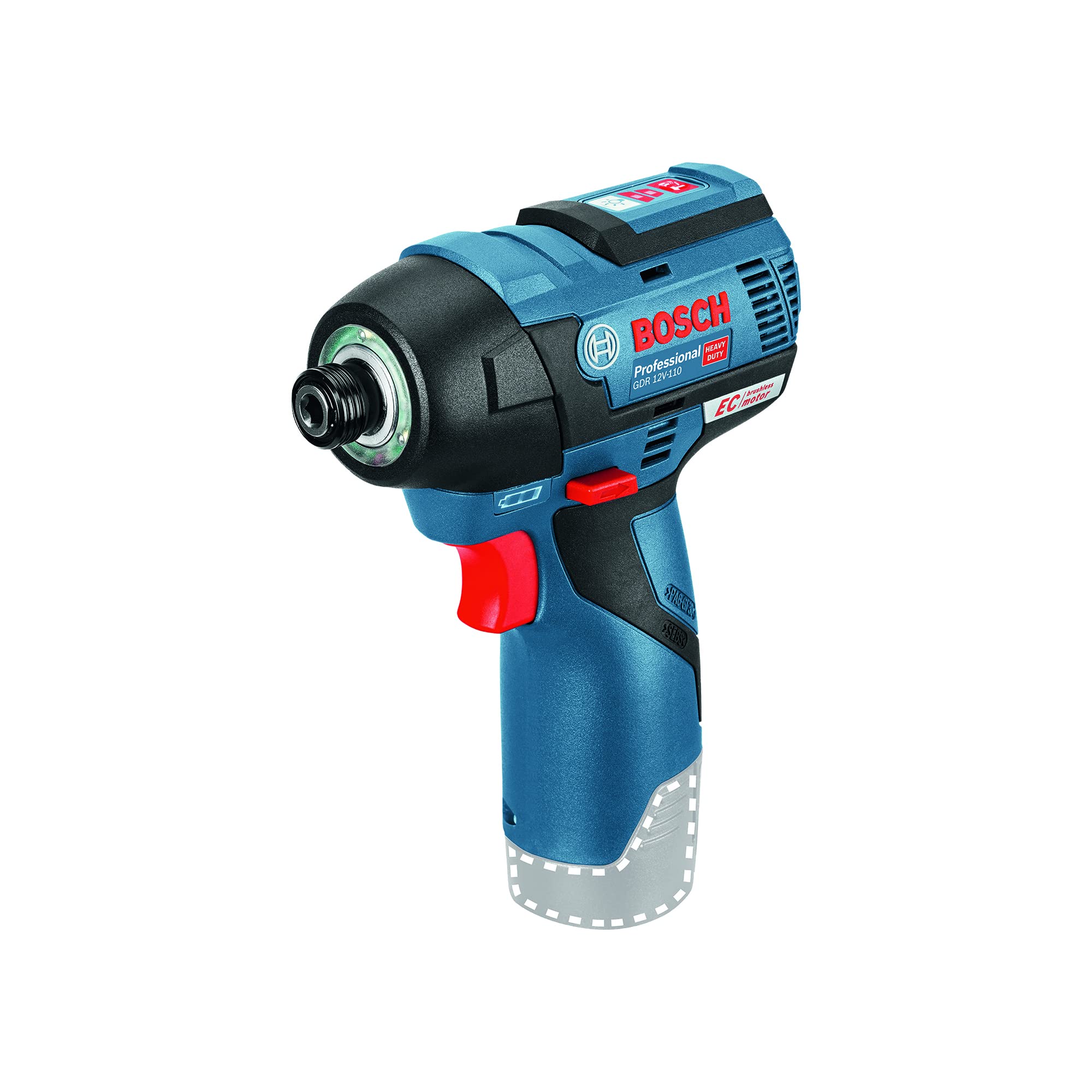 Bosch Professional GDR 12V-EC Cordless Impact Driver Kit - 1/4