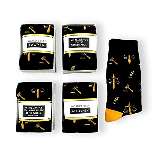 Funny Lawyer Socks for Men & Women - Novelty Law & Order Justice Gifts - Perfect for Graduation, Appreciation & Courtroom Humor - Ideal for Legal Professionals & Law Students