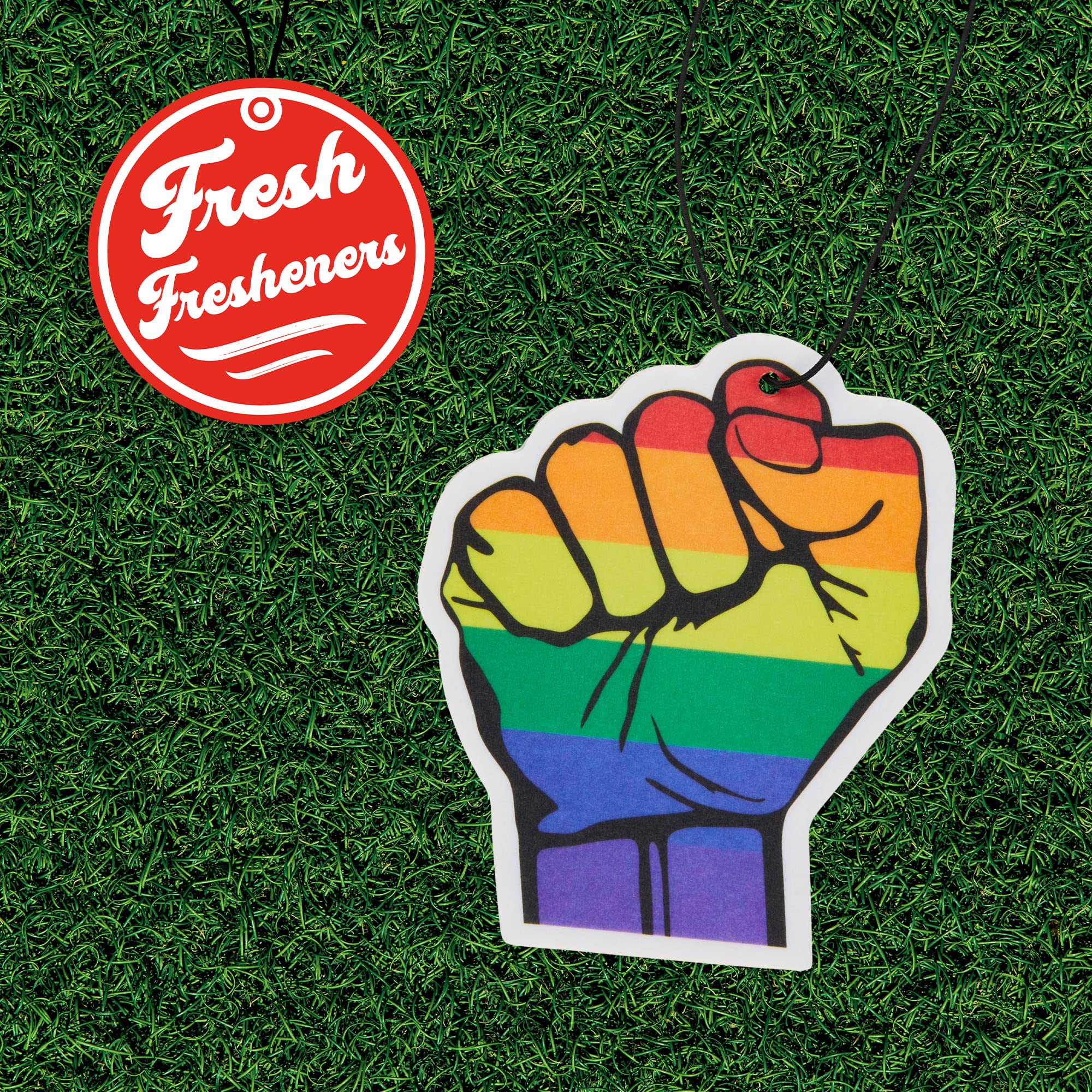 Fresh Fresheners Pride Car Air Freshener 6 Pack - Essential Oil Scented Auto Air Fresheners for Cars, Trucks & SUVs | Long-Lasting Fragrance for Road Trips & Daily Commutes
