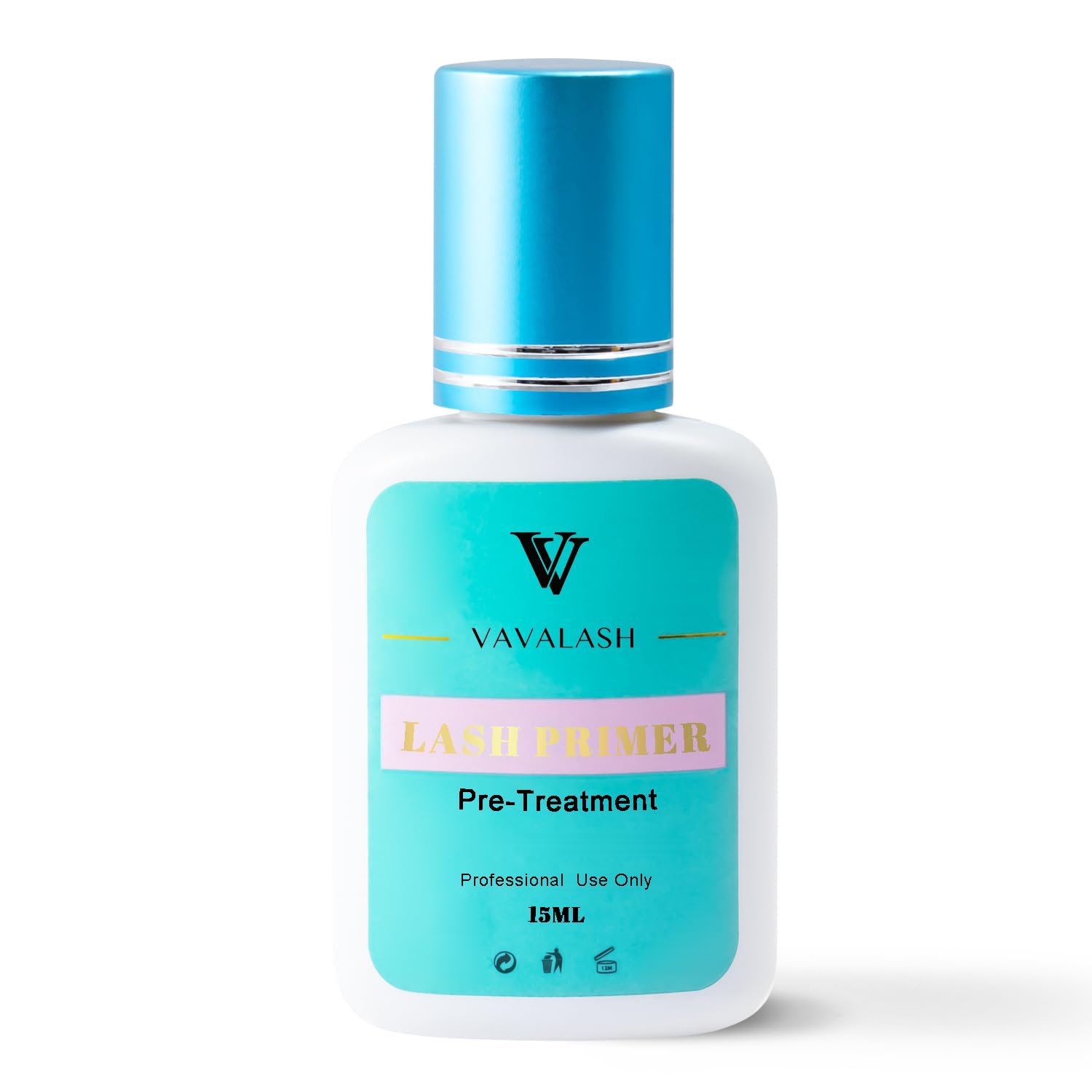 VAVALASH Eyelash Extension Primer - 15ML Professional Lash Primer for Stronger Adhesive Bonding, Oil & Protein Removal, Clean Natural Lashes | Salon & Home Use for Flawless Lash Extensions