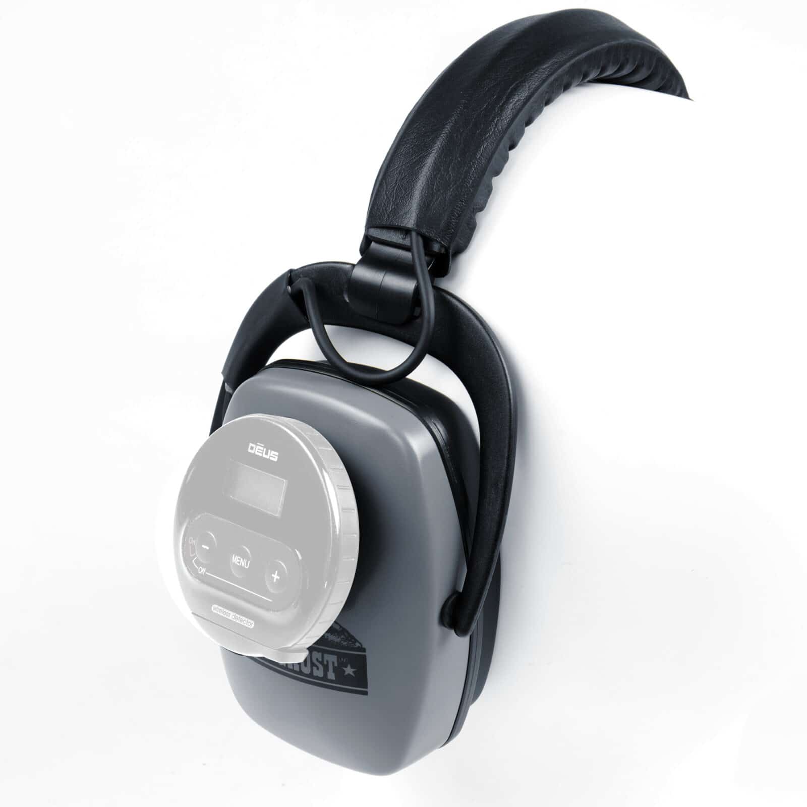 DetectorPro Gray Ghost XP Wireless Headphones for XP Deus & Deus II Metal Detectors - Lightweight Comfort for Treasure Hunting & Metal Detecting Adventures