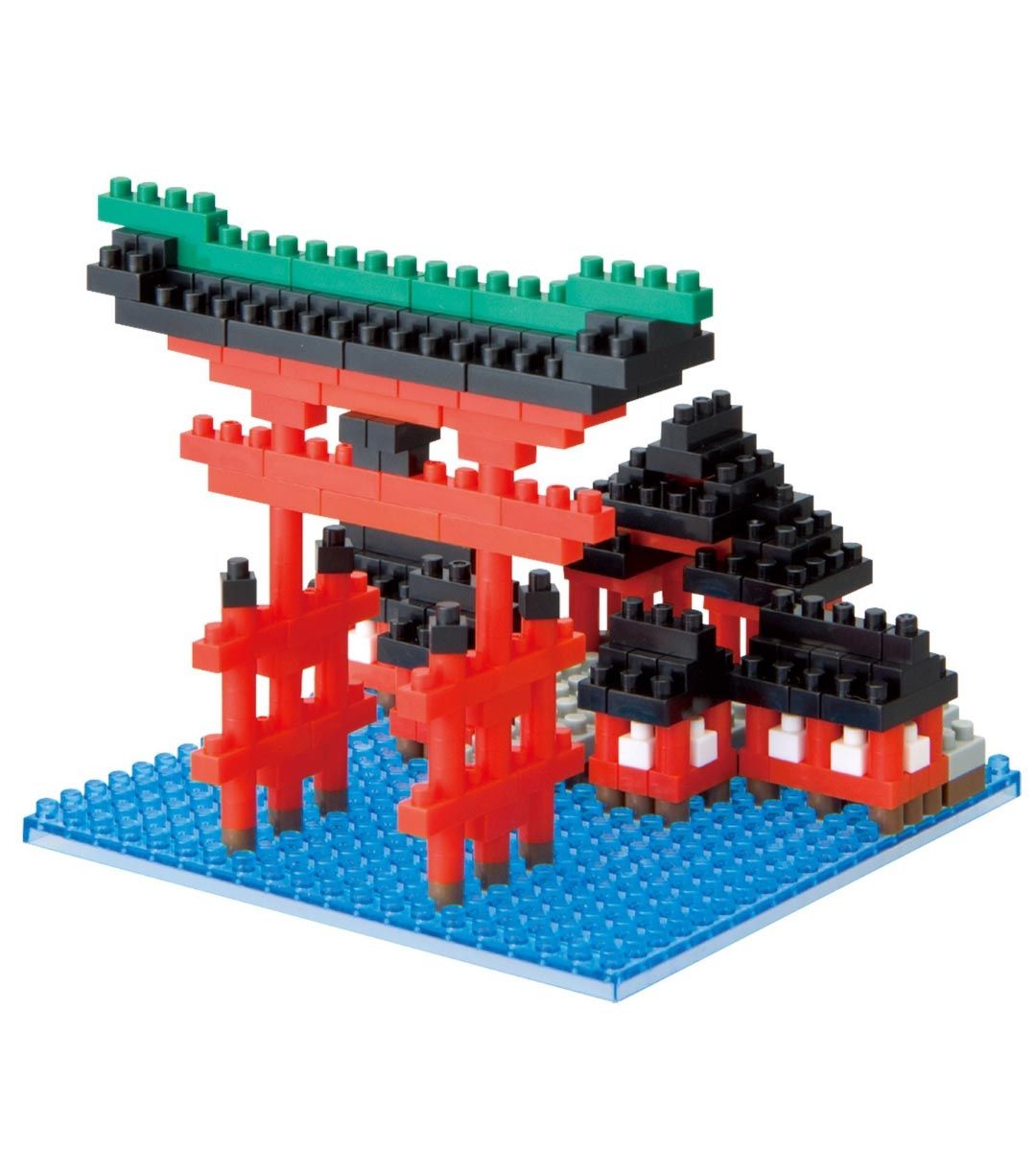 Nanoblock Big Torii Itsukushima Shrine Building Kit NBH 017 - Miniature Japanese Temple Model for Collectors & DIY Enthusiasts | Perfect for Home Decor, Gifts & Relaxing Hobby