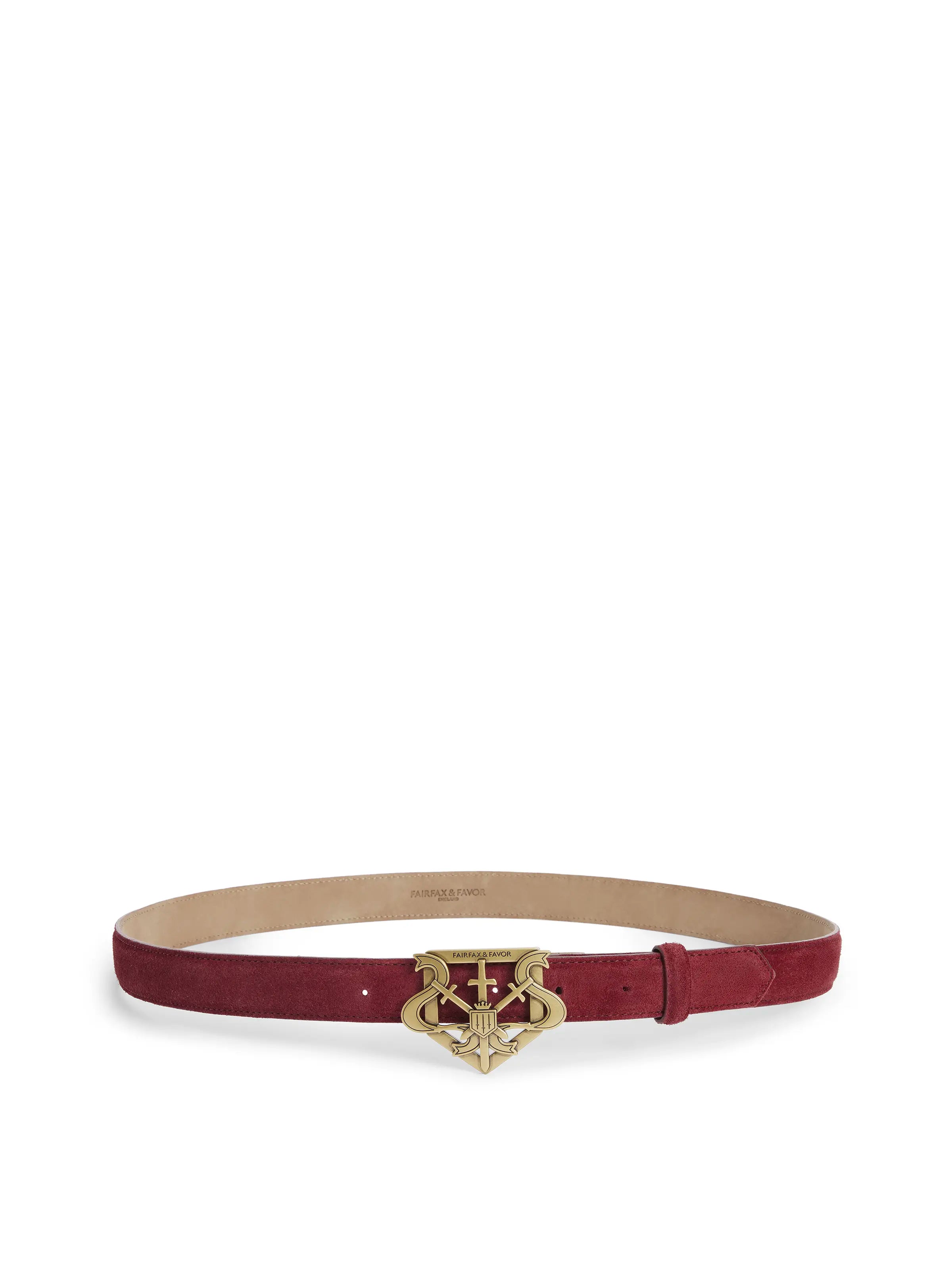 Clarence Belt - Premium Ruby Suede Leather Belt for Men & Women | Stylish & Durable Fashion Accessory for Casual, Office & Formal Wear