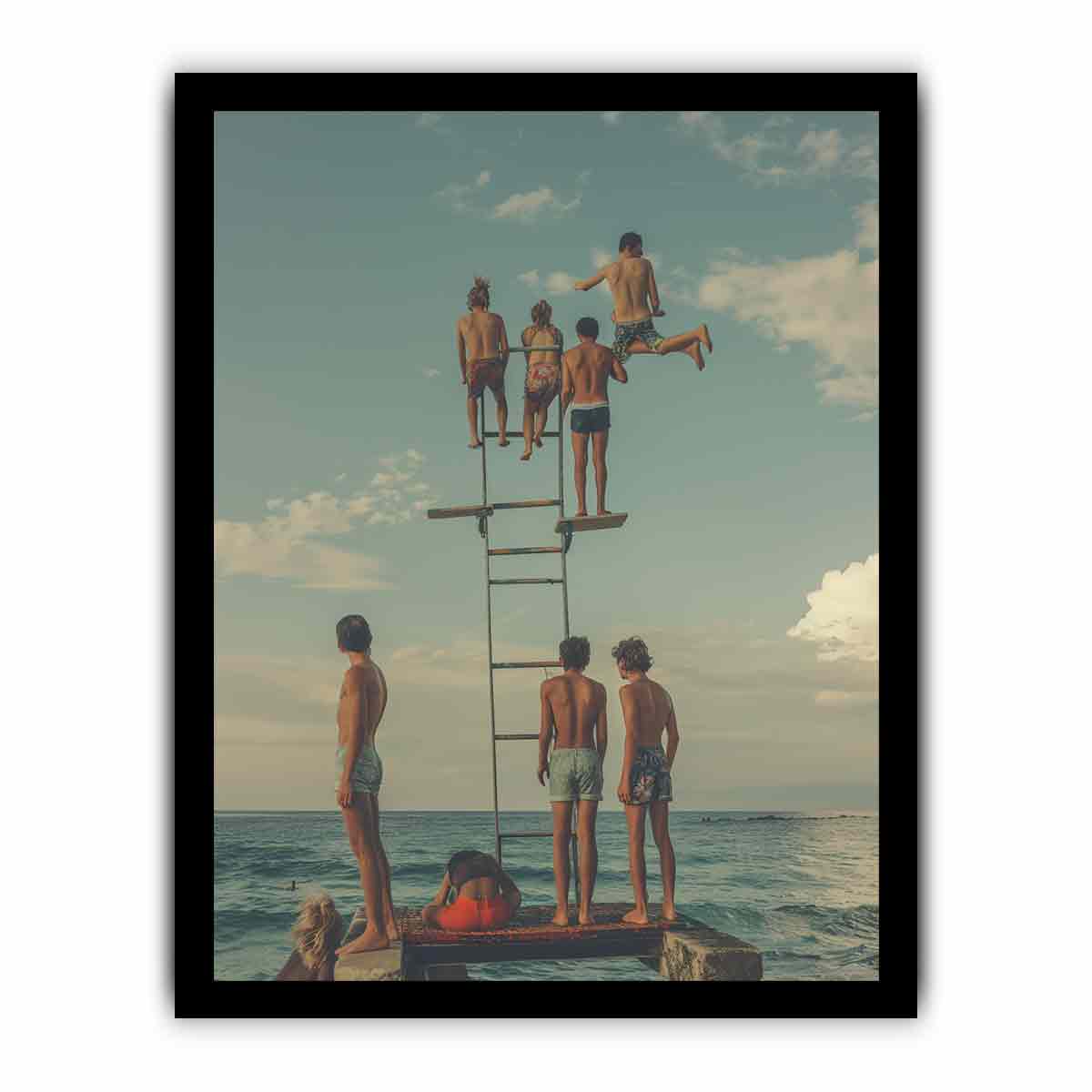 Diving Board Print - High-Quality Waterproof Diving Board Decal for Pools & Spas - Perfect for Summer Fun & Backyard Decor
