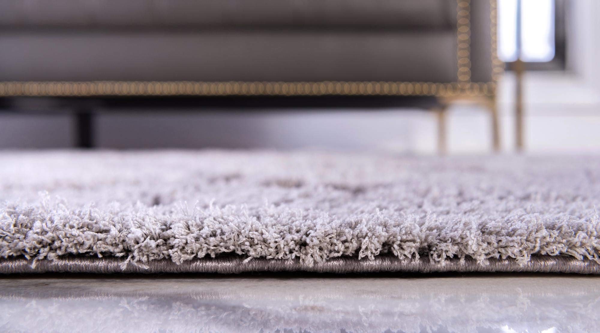 Botanical Shag Collection Rug – 9' x 12' Gray Shaggy Area Rug | Soft Plush Floor Carpet for Living Room, Bedroom & Nursery | Eco-Friendly Home Decor for Cozy Spaces & Modern Interiors