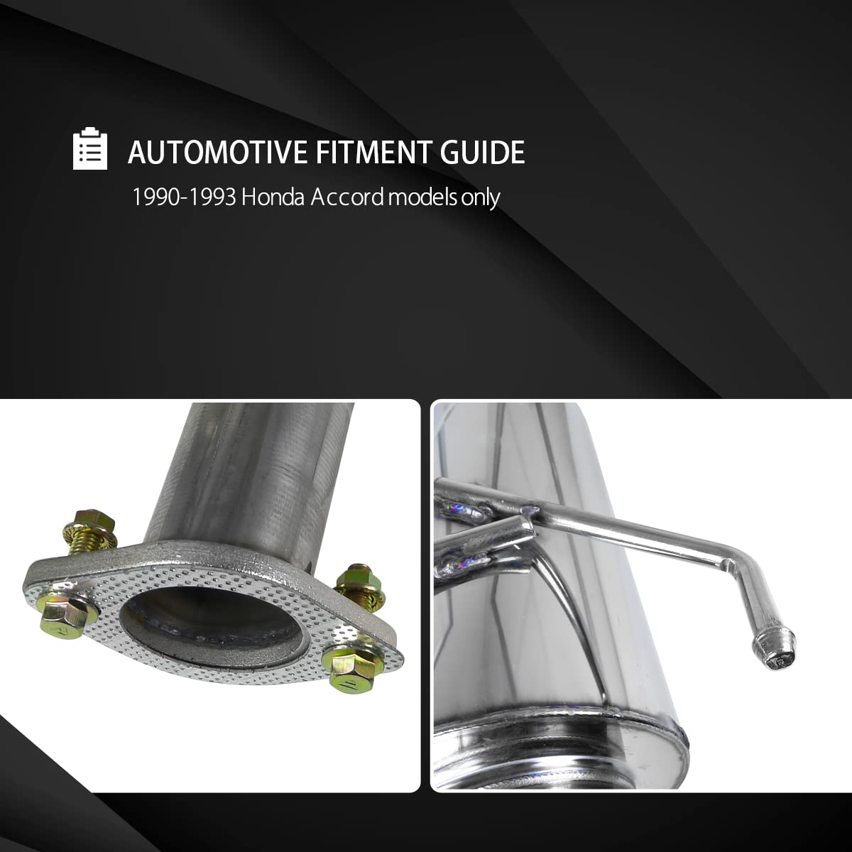 Autozensation Exhaust Catback System with Burnt Rainbow Tip - Compatible with Honda Accord 1990-1993 | Performance Upgrade for Enhanced Sound & Style | Perfect for Street Racing & Car Enthusiasts