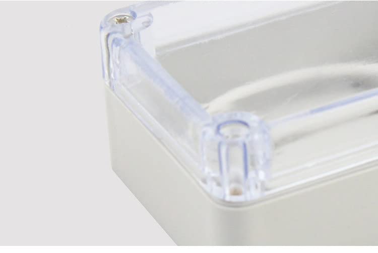 Fielect ABS Plastic Junction Box - IP65 Waterproof & Dustproof Electrical Enclosure with Clear Cover (7.87