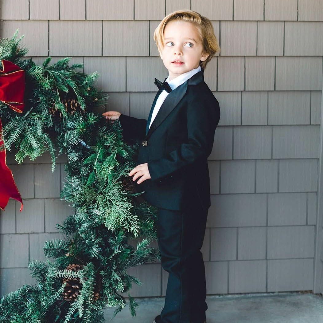 Hope & Henry Boys' Tuxedo Jacket - Classic Formal Blazer for Weddings, Parties & Special Occasions | Premium Fit & Comfort for Kids