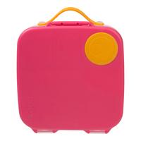 b.box Kids Insulated Lunch Box - Leak Proof & BPA Free, Perfect for School, Picnics & Travel - Strawberry Shake Design