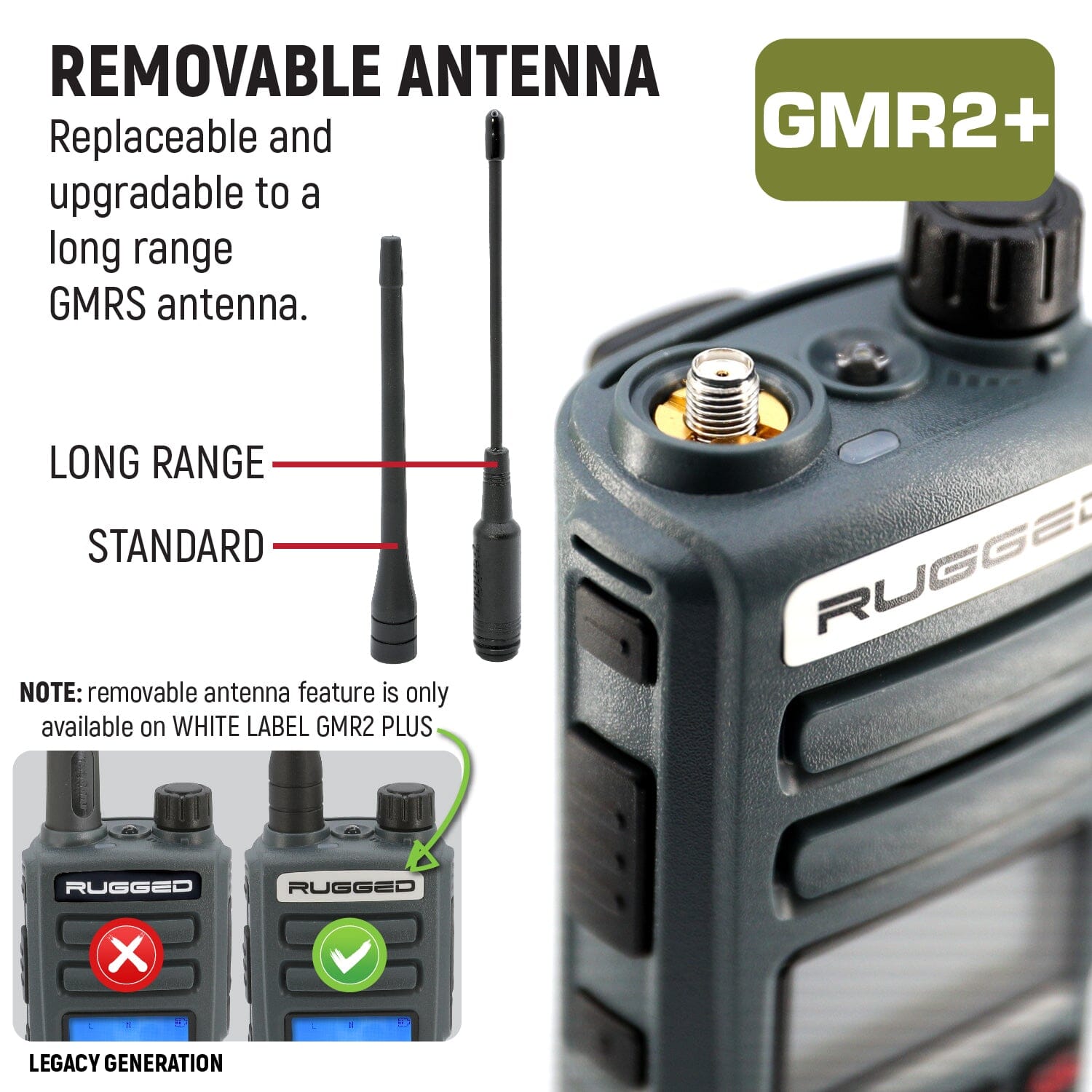 GMRS and FRS Handheld Two Way Radio - Model GMR2 PLUS (Orange) | Long Range Walkie Talkies for Outdoor Adventures, Hiking, Camping & Emergency Communication