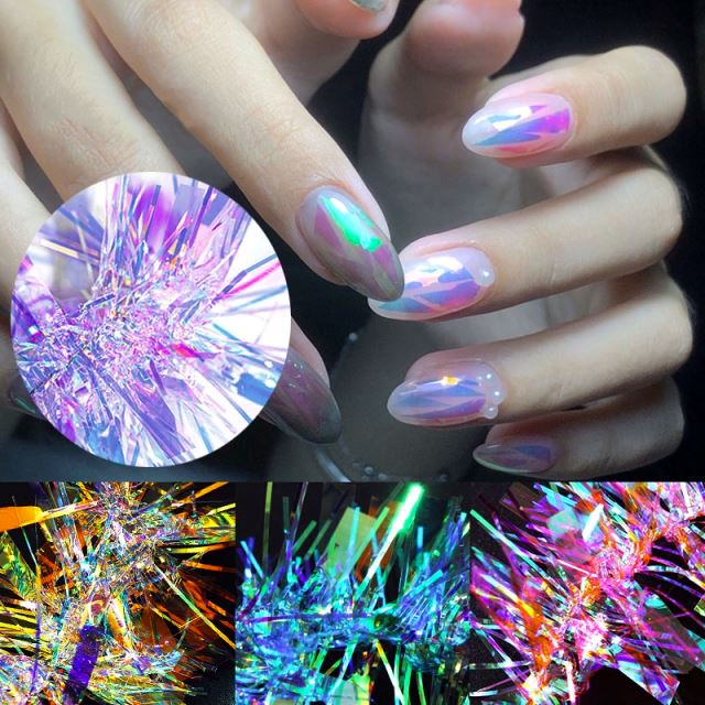 Aurora Glass Nail Files - Professional Manicure & Pedicure Tools for Salon & Home Use, Durable & Smooth Nail Care Essential for Natural Nails (Pack of 6) - Perfect for DIY Nail Art, Gifts & Travel Beauty Kit