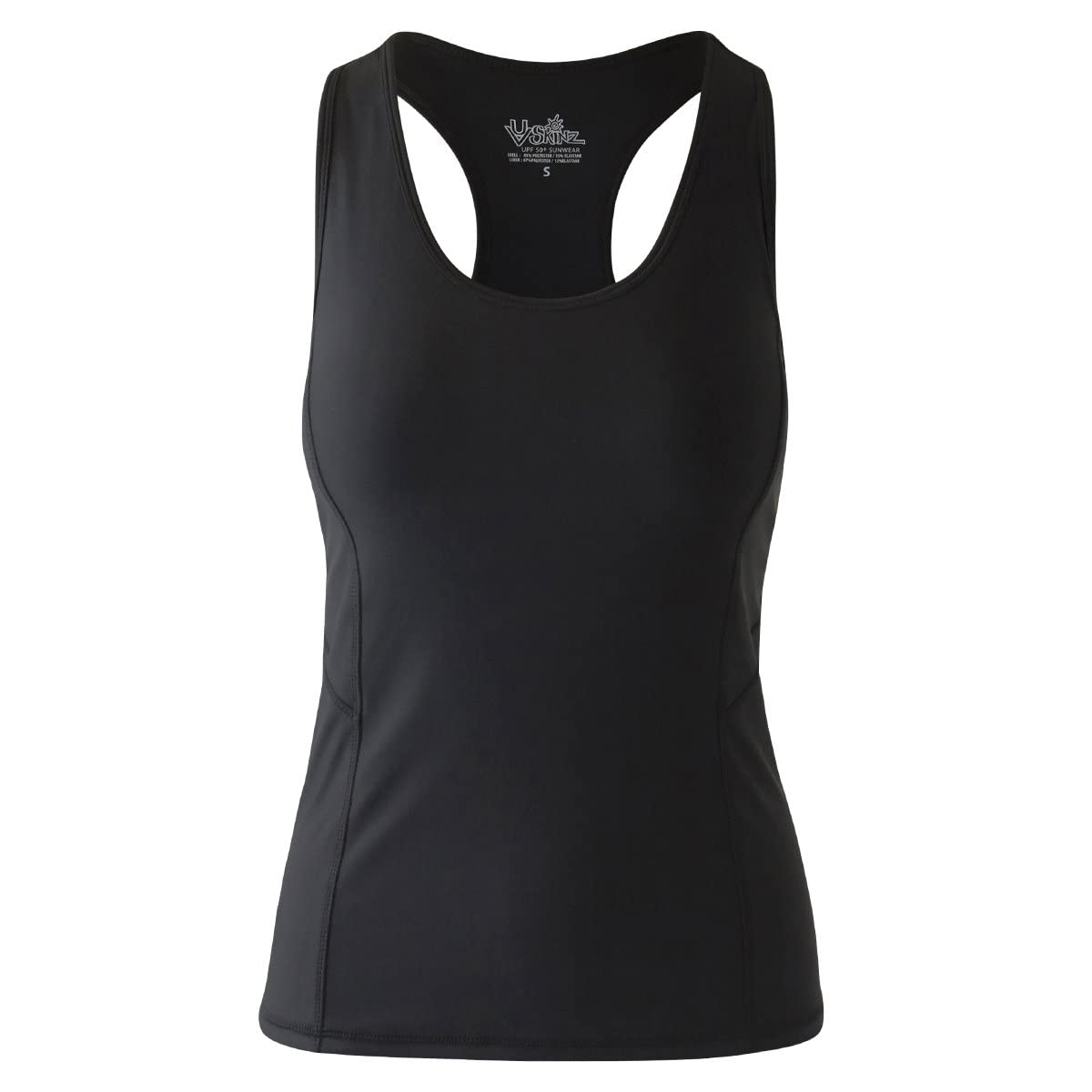 UV SKINZ UPF 50+ Women's Racerback Swim Tankini Top - Sun Protective Swimwear for Beach, Pool & Water Sports