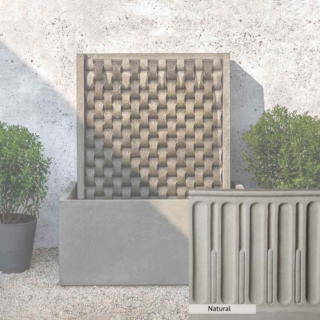 Campania International Large M Weave Outdoor Fountain - Elegant Garden Water Feature for Patio, Yard & Landscape Decor