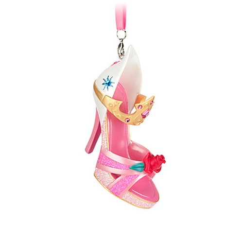 Disney Aurora Shoe Ornament - Cinderella Glass Slipper Inspired Collectible for Disney Parks Fans | Perfect for Home Decor, Gift Giving, and Disney Memorabilia Collections