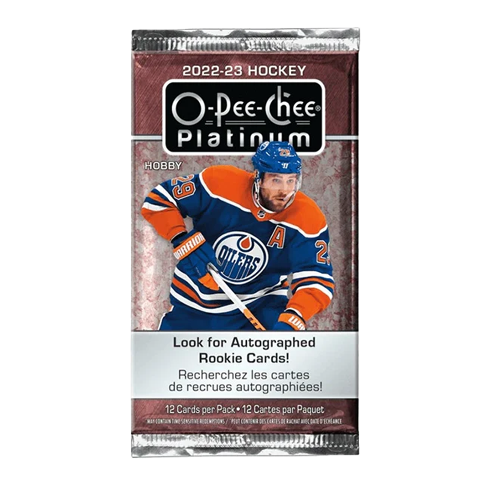 2022-23 O-Pee-Chee Platinum Hockey Hobby Pack - Single Pack | Collectible Trading Cards for NHL Fans & Sports Memorabilia Collectors | Perfect for Trading, Gifting, and Display