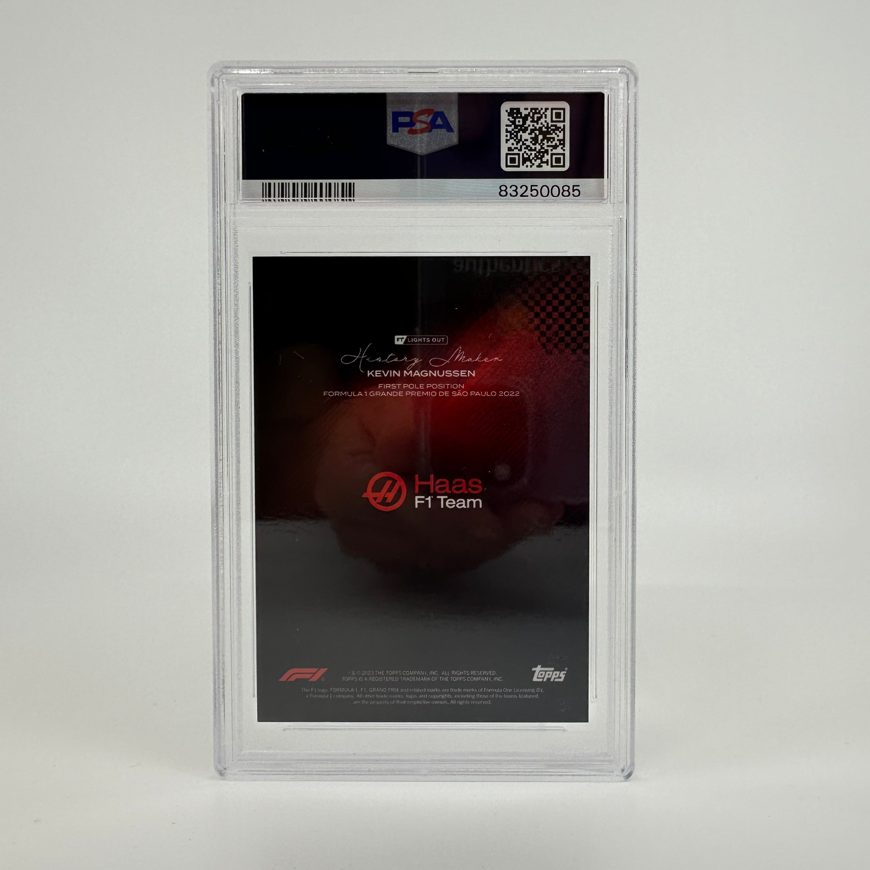 PSA 8 Graded 2007/10 Kevin Magnussen History Maker Red - Perfect for Racing Memorabilia Collections & F1 Fan Displays