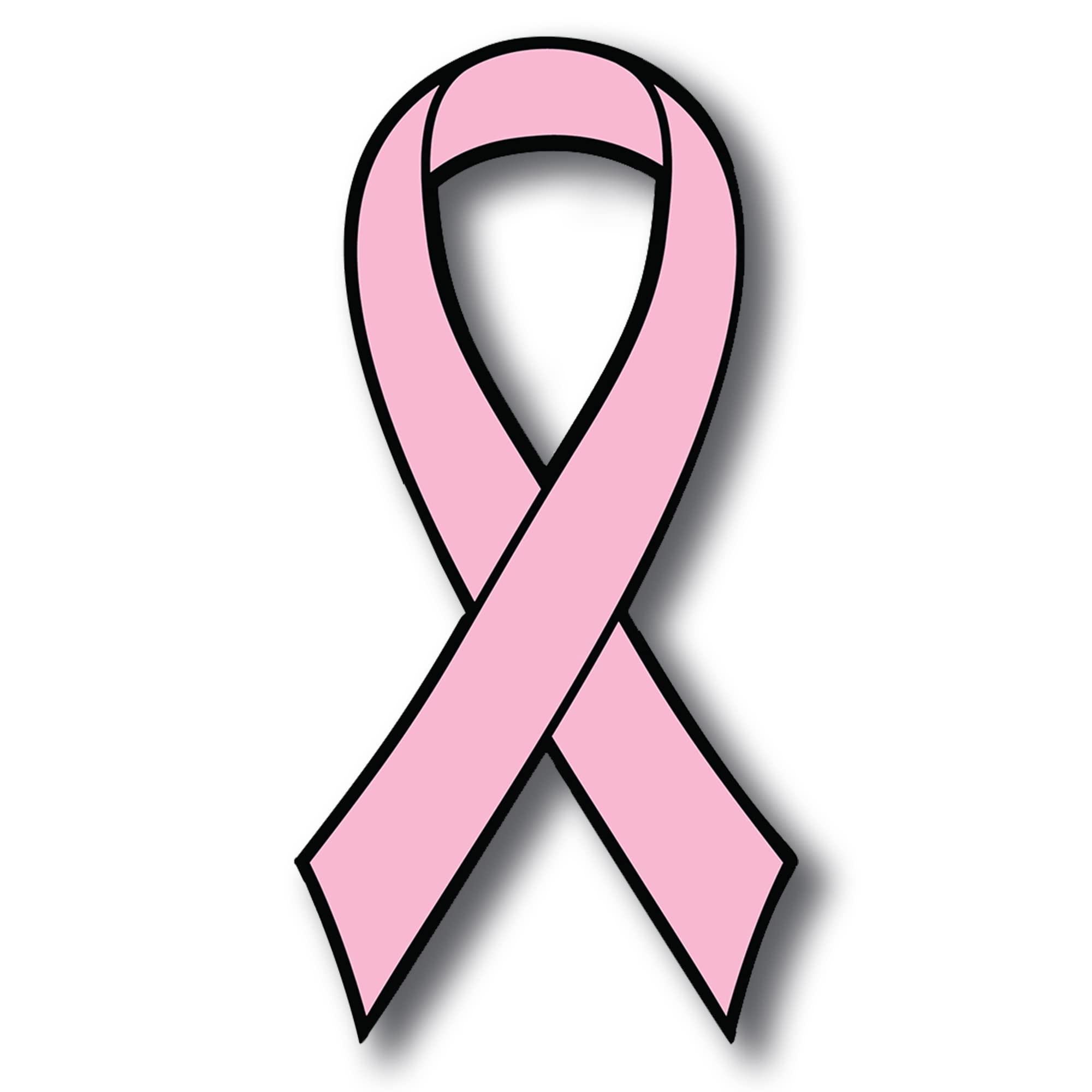 Pink Ribbon Car Magnet - 3.5x7 Inch Heavy Duty Automotive Decal for Breast Cancer Awareness | Supports Cancer Research | Waterproof Magnetic Sticker for Cars, Trucks, SUVs & Metal Surfaces | Made in USA | Perfect Gift for Survivors, Fundraisers & Awareness Events