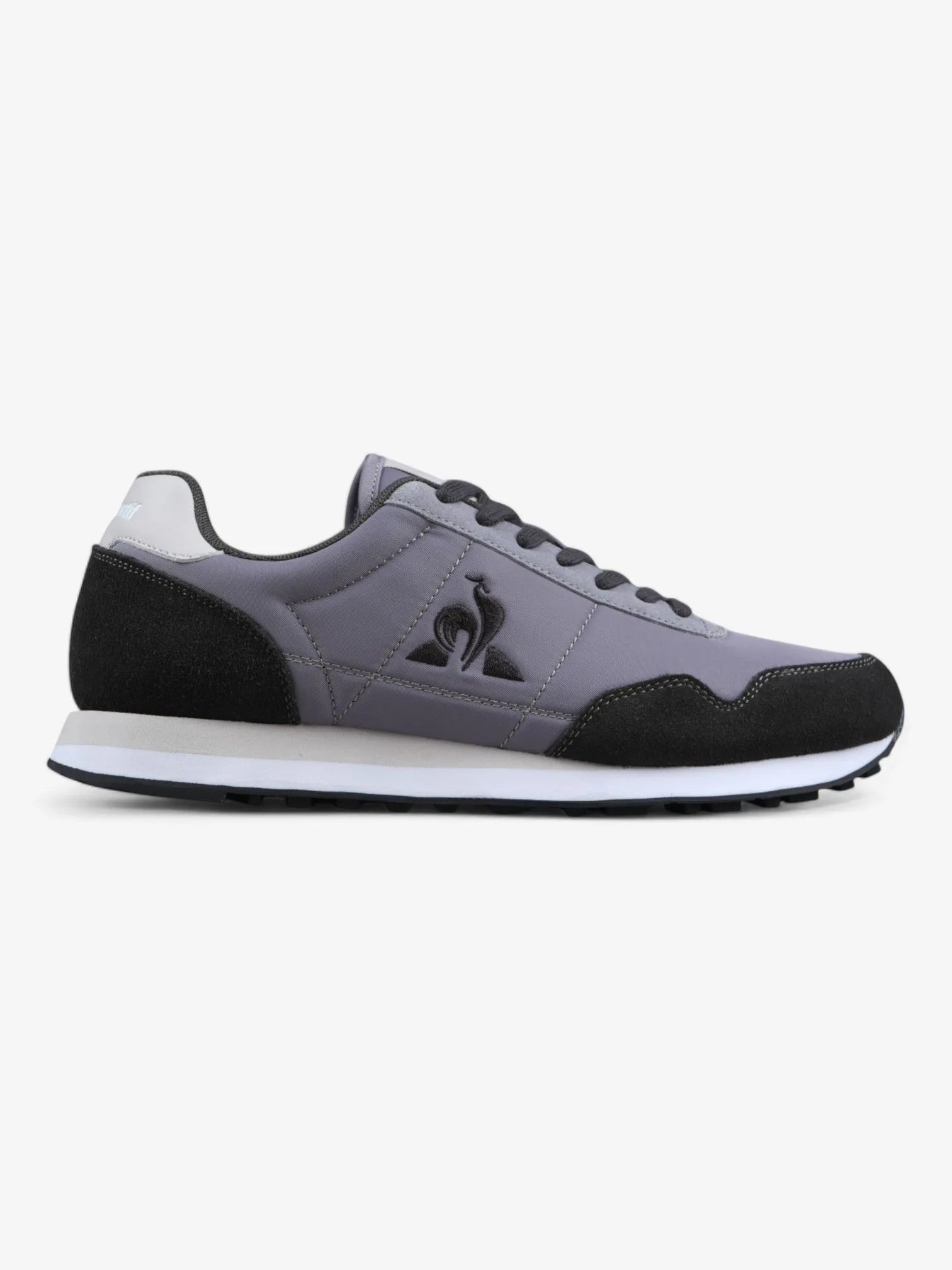 Le Coq Sportif Astra Classic Retro Sneakers - Grey & Black Men's Casual Shoes for Walking, Running & Everyday Wear