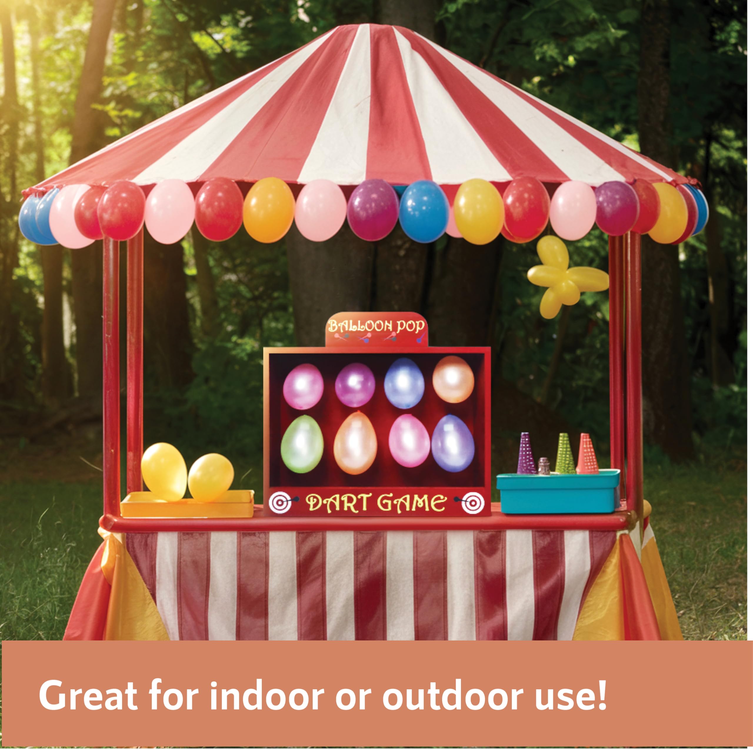 Premium Wooden Carnival Balloon Dart Game Set - 16.5