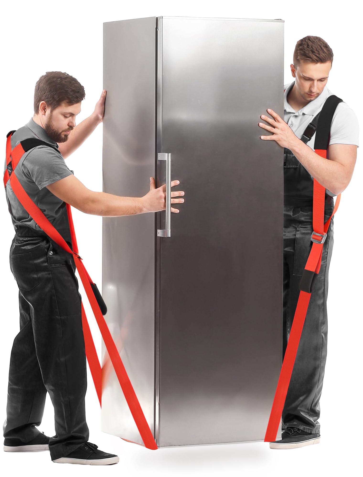 **Ytonet Heavy Duty Moving Straps - 2-Person Shoulder Lifting System for Furniture, Appliances & Mattresses - 800lbs Capacity - Orange Round Sling Straps - Perfect for Home Moves, Warehouse & Delivery**