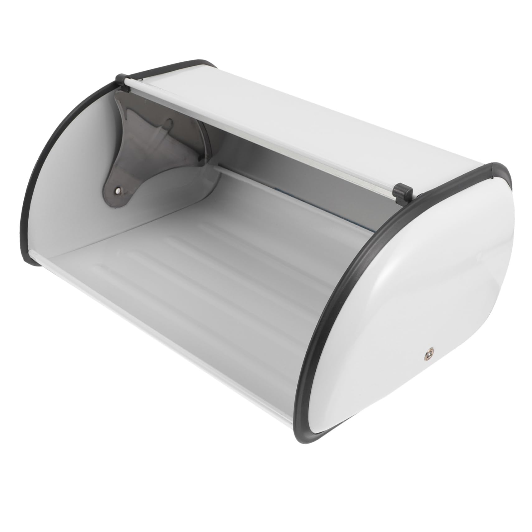 Vintage Metal Bread Box with Printed Design - Countertop Bread Storage Container for Kitchen, Shop & Home - Airtight Seal for Freshness - Perfect for Bread, Pastries & Baked Goods Storage