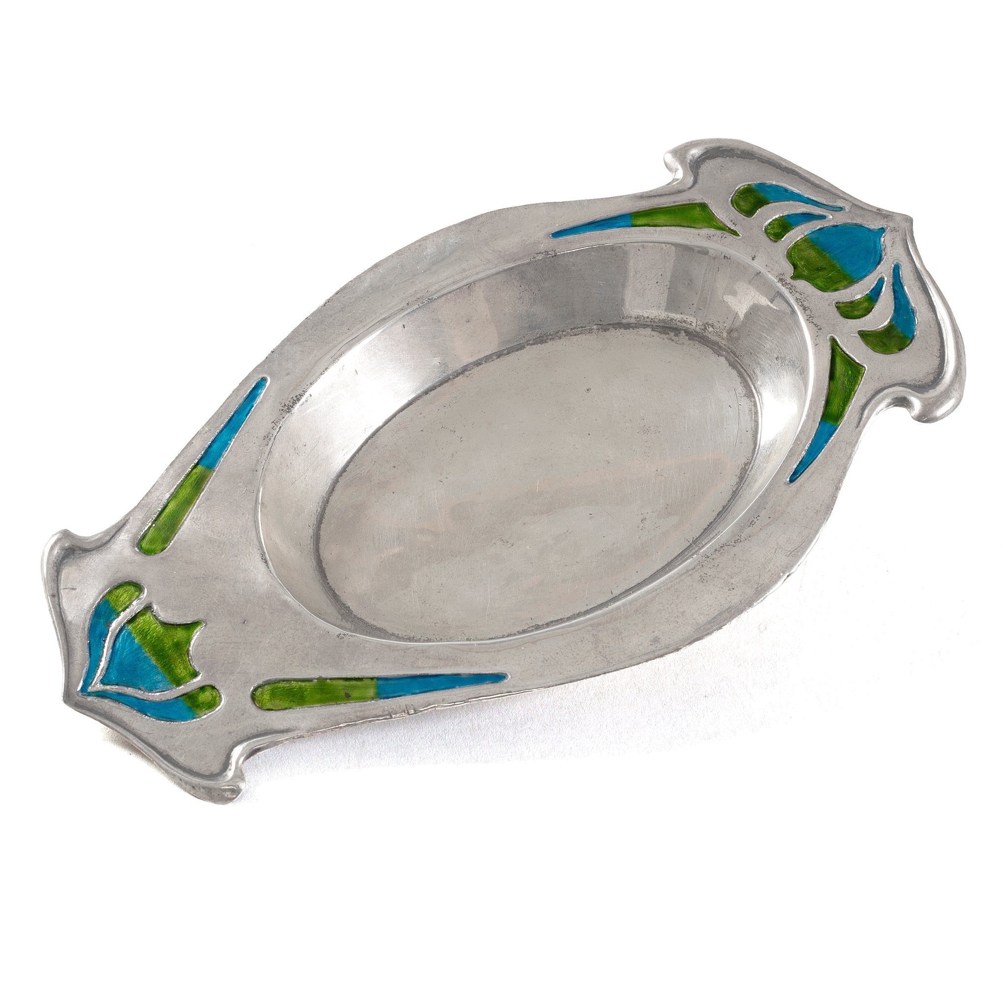 William Hutton & Sons Ltd. Antique Silver & Enamel Serving Dish - Perfect for Elegant Dining, Tea Parties & Collectible Display
