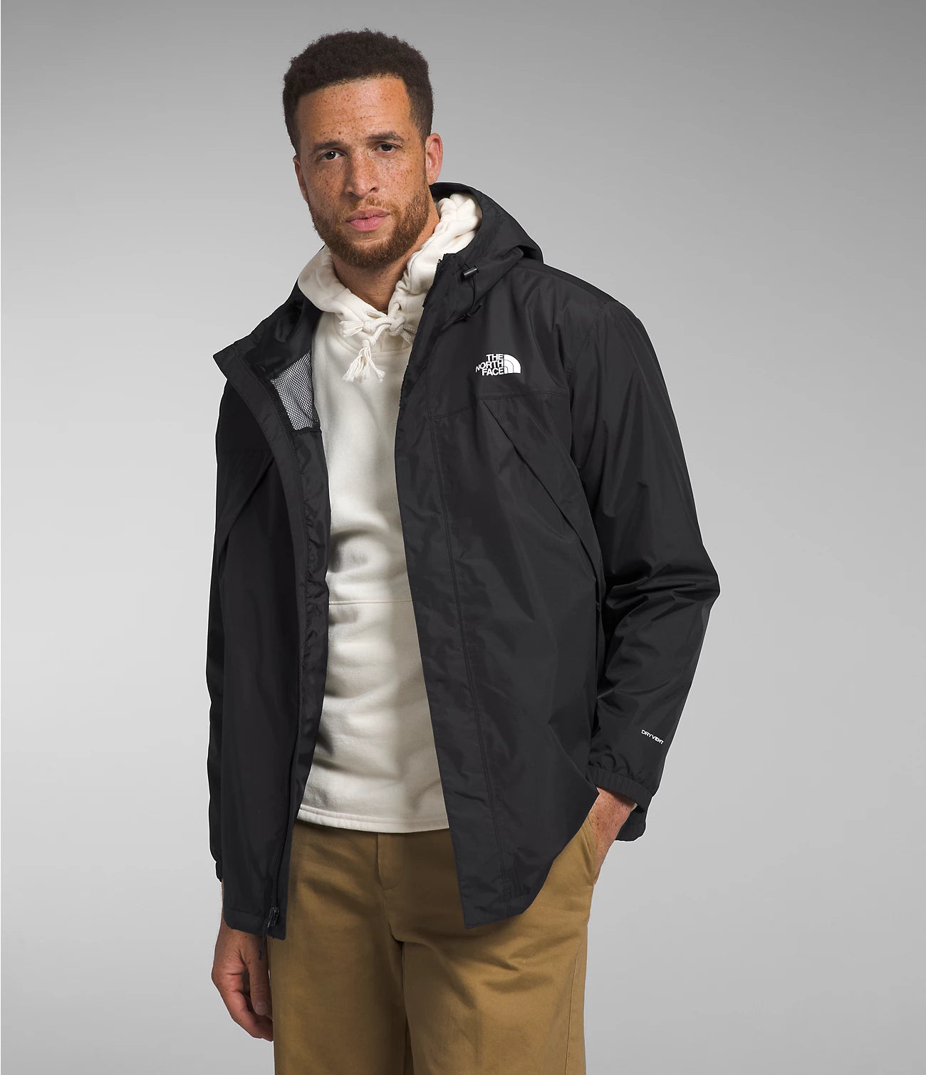 Big Antora Men's Jacket - Waterproof Windbreaker for Outdoor Hiking & Camping | Lightweight Winter Coat with Hood (Model: NF0A84K1)