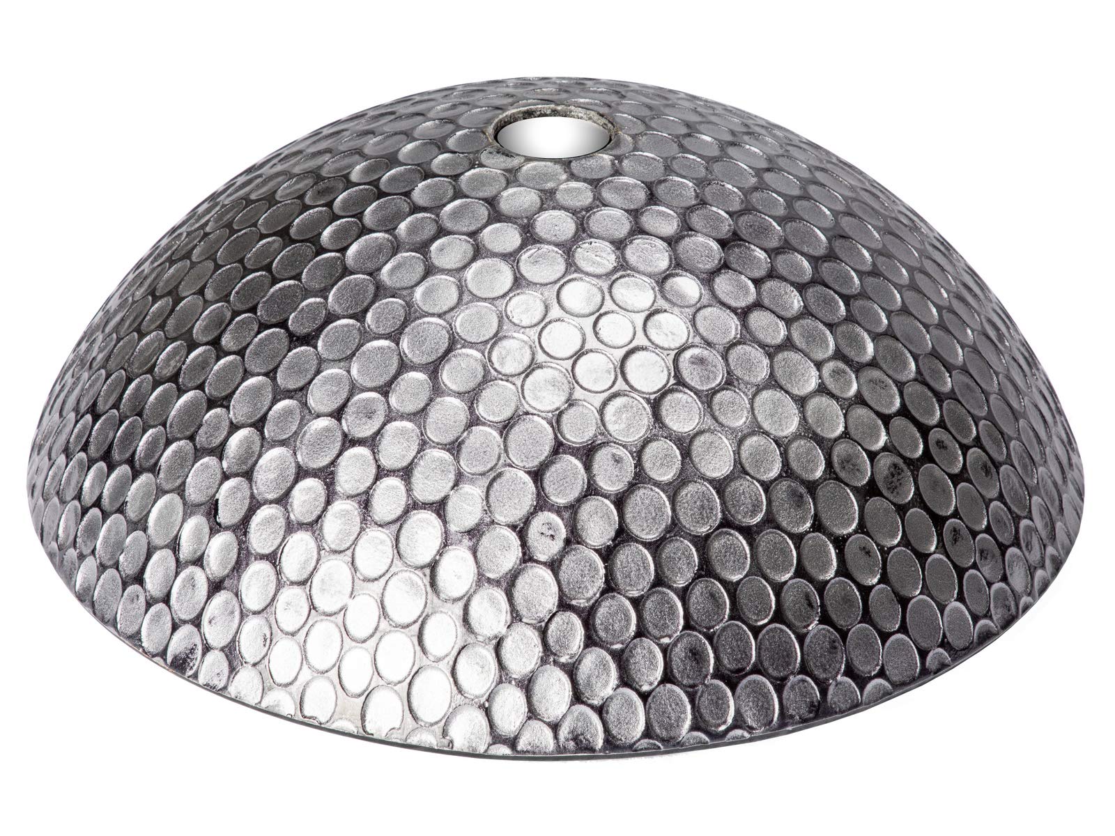 Modern Silver Dots Glass Vessel Bathroom Sink - Elegant Round Above Counter Basin for Vanity, Powder Room & Luxury Home Decor