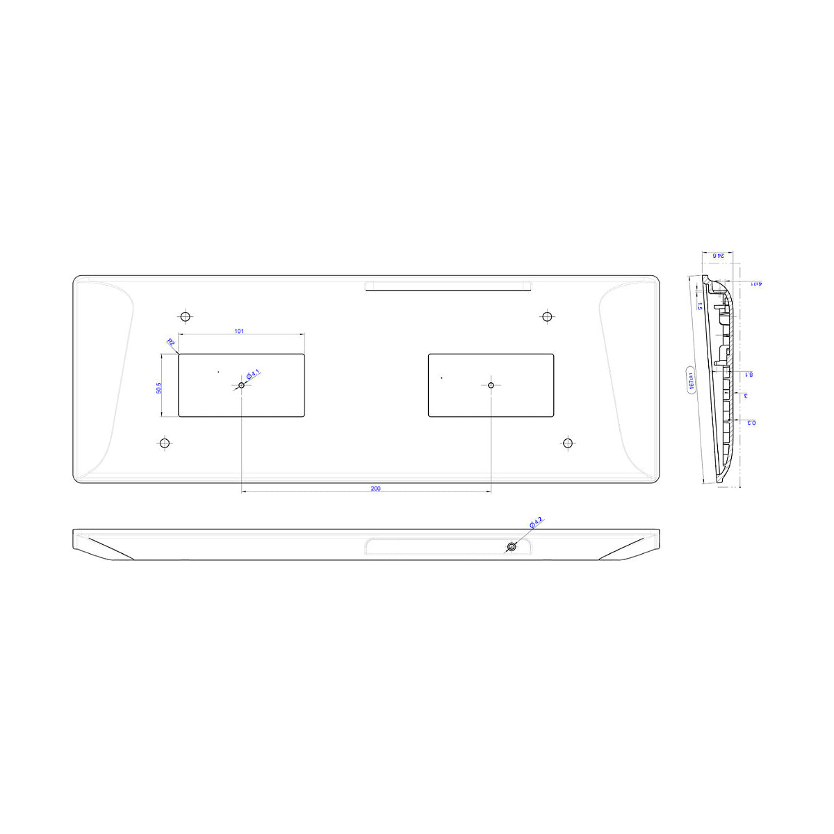 Cleankeys CK4 Wireless Medical Keyboard - Waterproof, Spill-Resistant for Hospitals & Clinics | Ideal for Healthcare Professionals & Sterile Environments