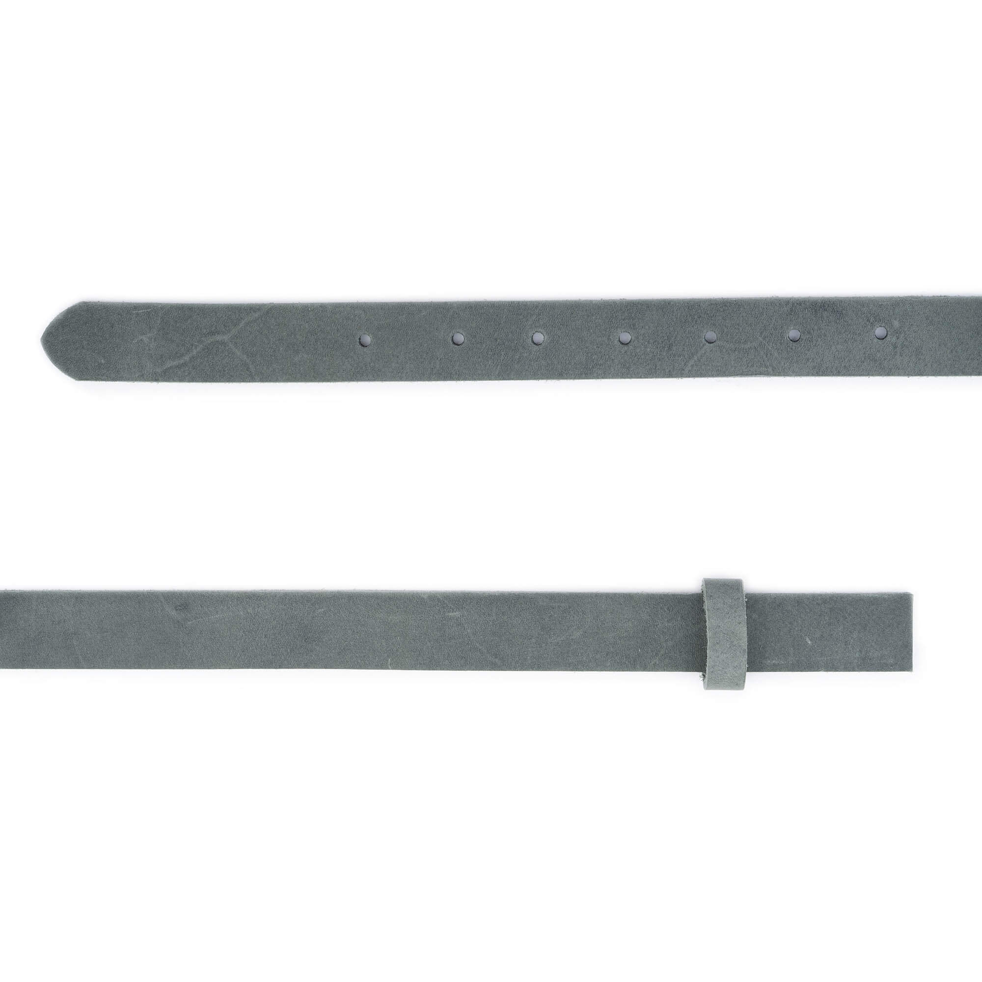 2.5 cm Gray Soft Leather Belt Replacement Strap for Ferragamo Buckles - Perfect for Dress Pants, Suits & Formal Occasions