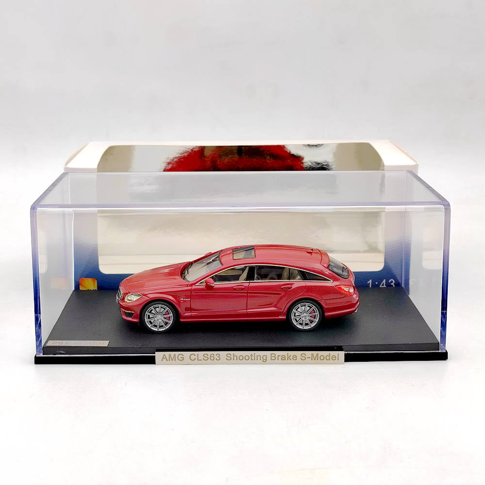 1/43 Scale Mercedes Benz AMG CLS63 Shooting Brake S Model - Red Resin Diecast Car - Limited Edition Collectible - Perfect for Display, Gifts & Car Enthusiasts
