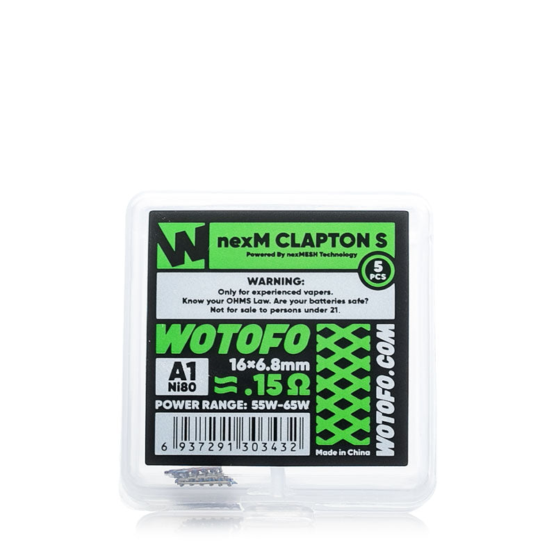 Wotofo NexMESH Replacement Coils - Chill/Turbo/Extreme/Clapton/Clapton S/SS316L Options for Vape Tanks - Perfect for Cloud Chasing & Flavor Enhancement
