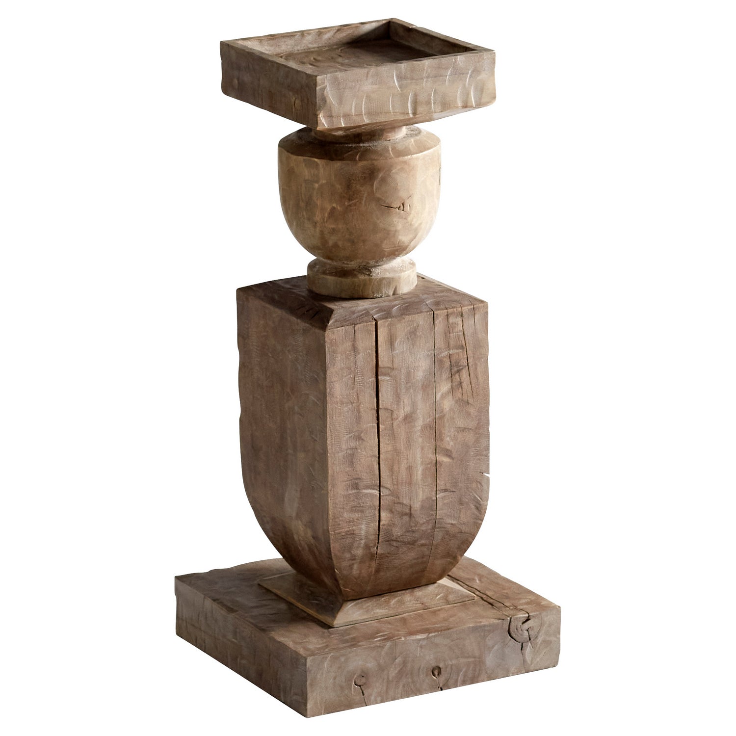 Cyan Design 11290 Modern Weathered Grey Large Control Sculpture - Abstract Home Decor for Living Room, Office & Garden
