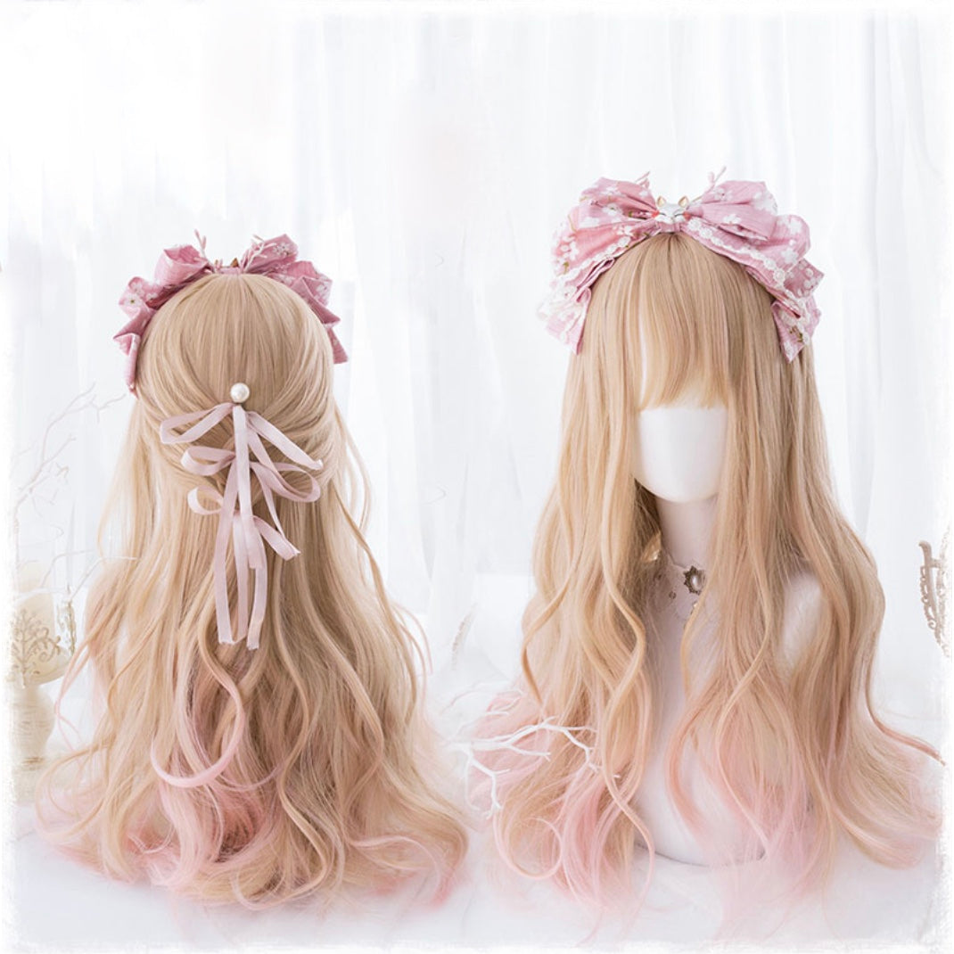Pink and Blonde Fairy Hair Extensions - Clip-in Synthetic Hair for Costumes, Cosplay & Parties | Perfect for Halloween, Cosplay Events & Themed Parties