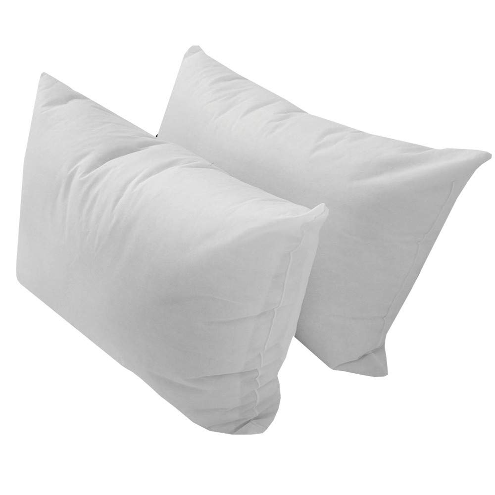 Prolinemax Style2 5-Piece Queen Size Mattress Bolster Back Rest Pillows Set - Soft Polyester Fiberfill Insert Only - Perfect for Bed Reading, Lounge Relaxation & Back Support
