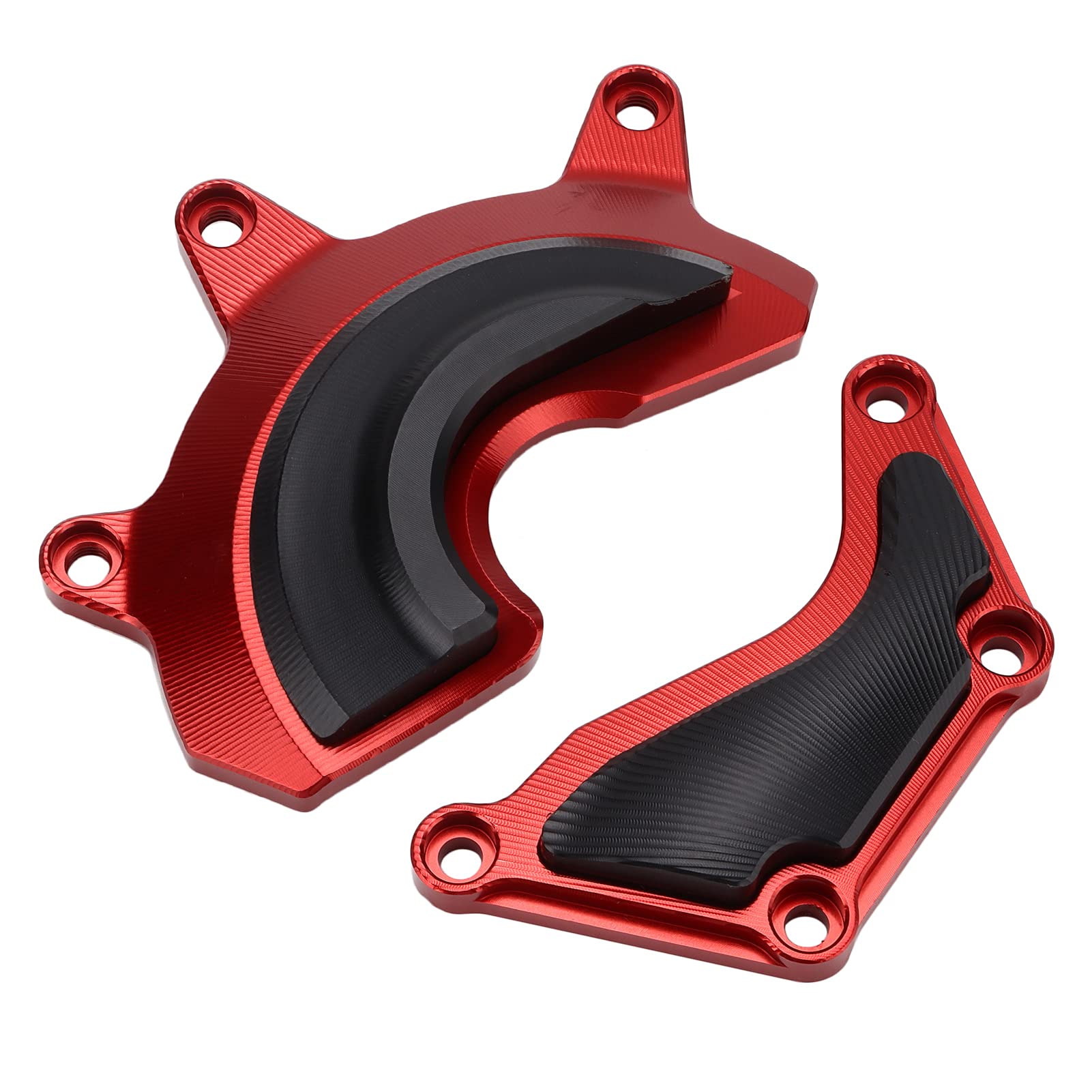 Motorcycle Engine Case Slider - Durable Crash Pad for Bike Cover (Red) - Off-Road & Street Riding Protection