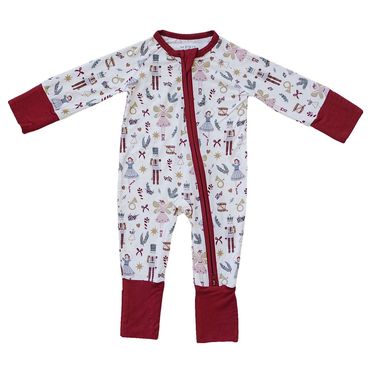 Red Nutcracker Bamboo Zipper Pajamas - Soft & Comfortable Christmas Sleepwear for Women & Men - Perfect for Holiday Parties, Family Gatherings & Cozy Winter Nights