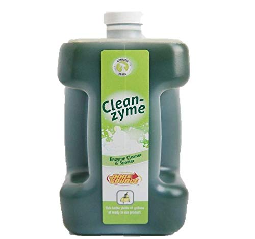 CleanZyme Enzyme Cleaner & Spotter for PRO FLO Dispensing System - 80 oz (Case of 2) | Professional Carpet & Upholstery Stain Remover | Ideal for Home, Office & Commercial Use