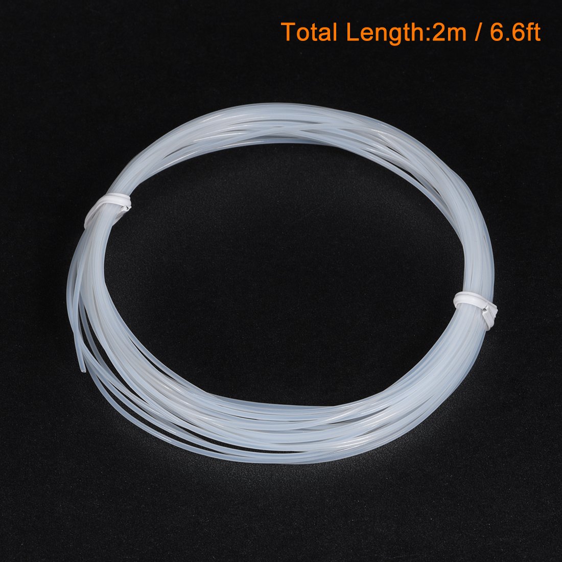 High-Quality PTFE Tubing 0.8mm ID x 1.2mm OD x 6.6ft - Teflon Tube for PLA ABS 3D Printer Filament Guide - Perfect for Extruder, Hot End, and DIY 3D Printing Projects