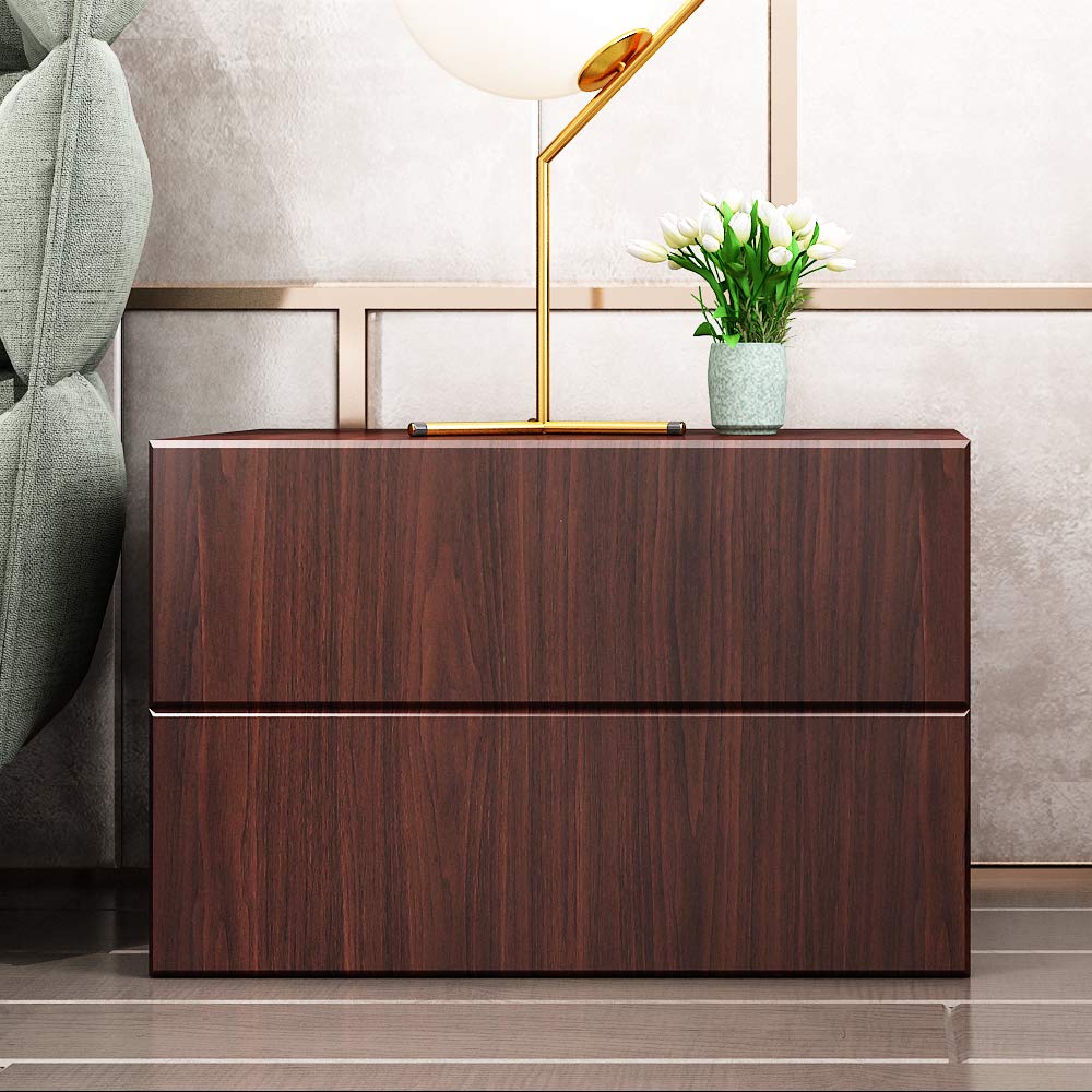 Livelynine 197 x 24 Inch Black Walnut Wood Grain Contact Paper - Waterproof Self-Adhesive Vinyl Wrap for Kitchen Cabinets, Countertops, Desks & Furniture - Easy Peel & Stick Wallpaper for Home & Office Renovation