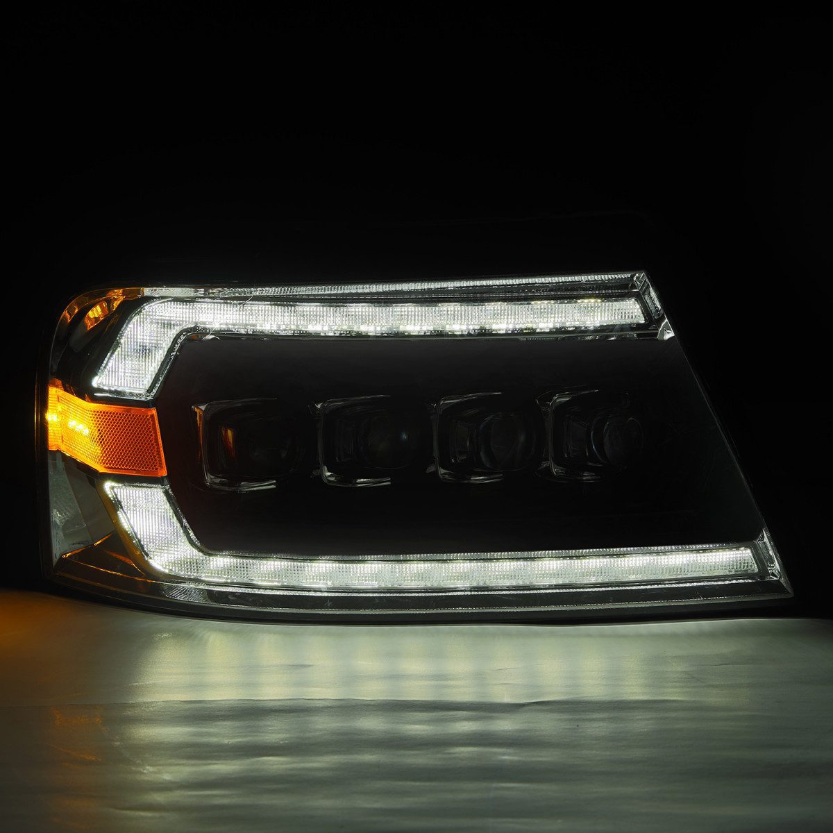 04-08 Ford F150 & 06-08 Lincoln Mark LT NOVA Series LED Projector Headlights - Black Housing - High Performance Lighting for Night Driving & Off-Road Adventures