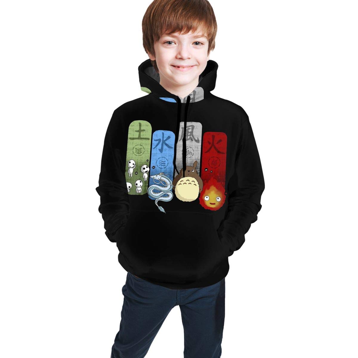 Princess Mononoke Anime Hoodie for Boys & Girls - Teen Pullover Sweatshirt with Hood - Perfect for Cosplay, Casual Wear & Gifts