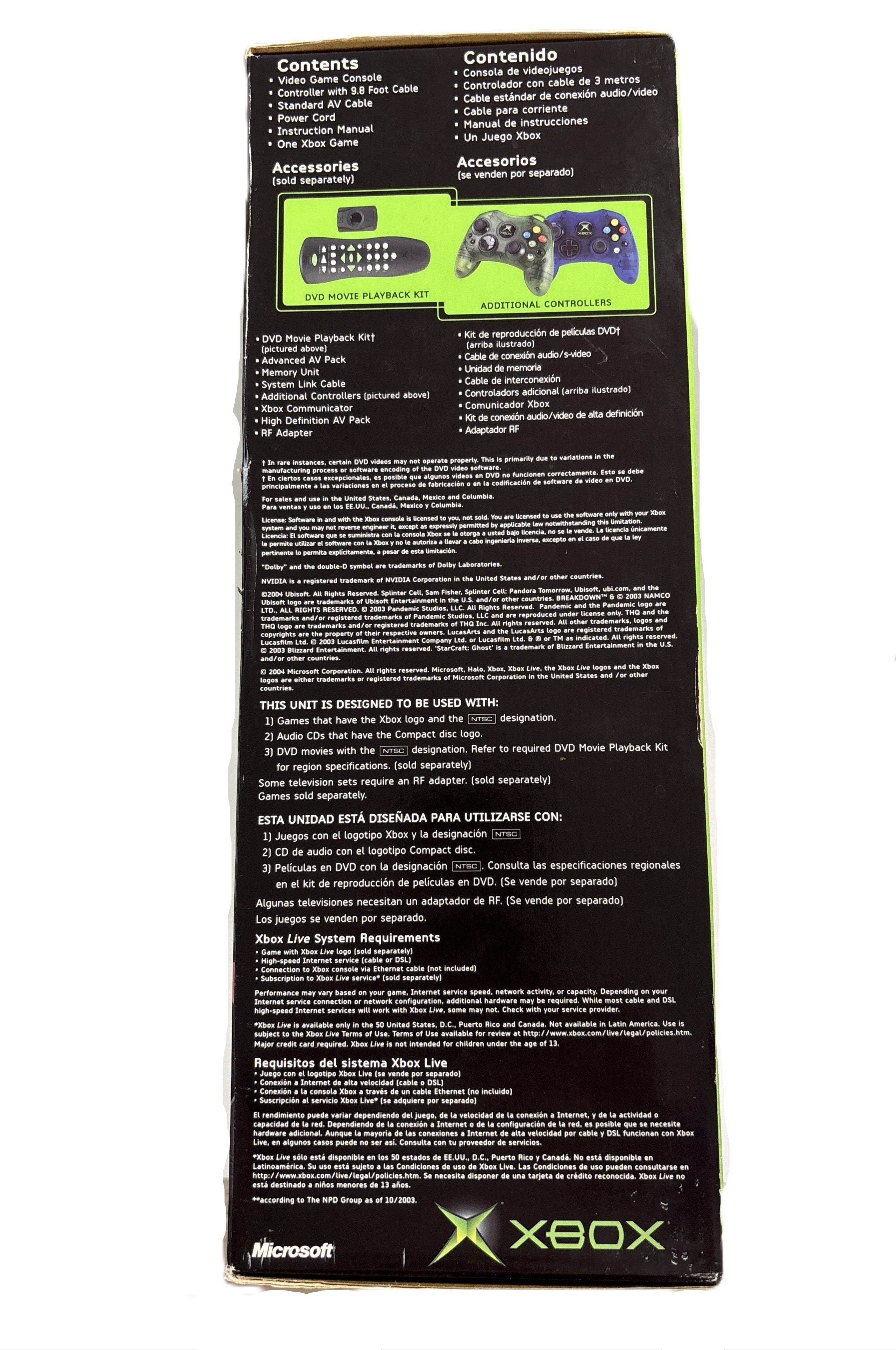 Original Xbox Halo Special Edition Green Console Box & Inserts Only (No Console Included) - Perfect for Collectors, Display, and Replacement Parts