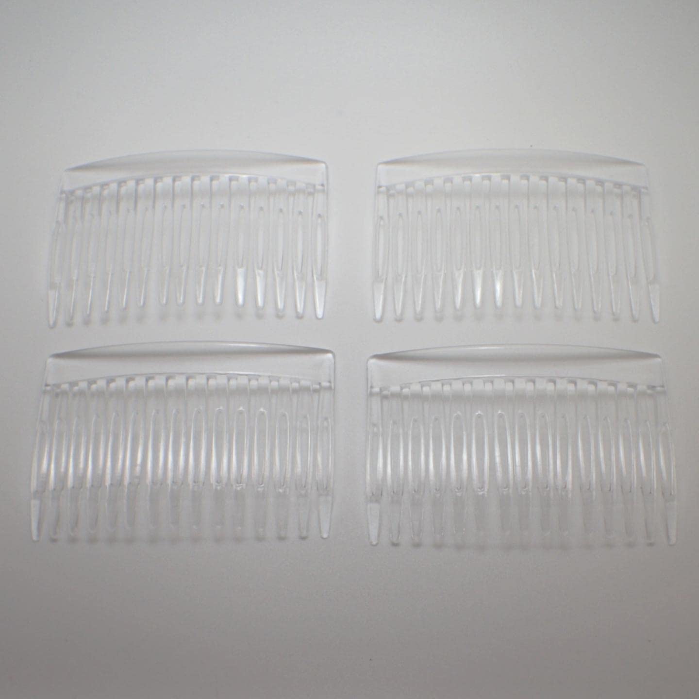 Topkids 4-Pack Hair Comb Slides for Women & Girls – French Side Combs with Strong Hold for Thick & Fine Hair (7cm/2.7