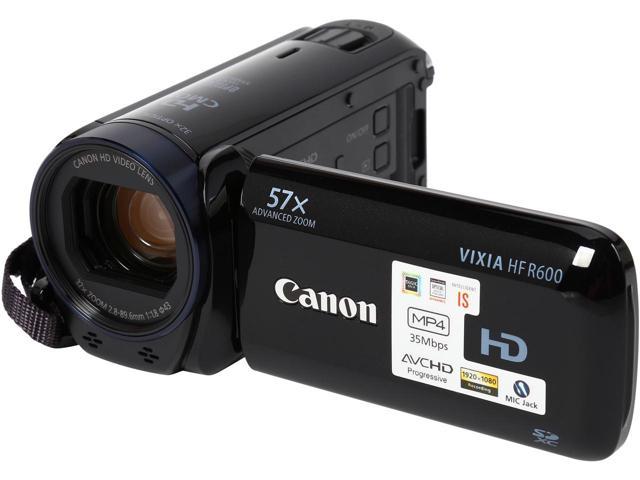 Canon VIXIA HF R600 Full HD Camcorder with 32x Optical Zoom - Black | Professional Video Recording for Vlogging, Travel & Family Events