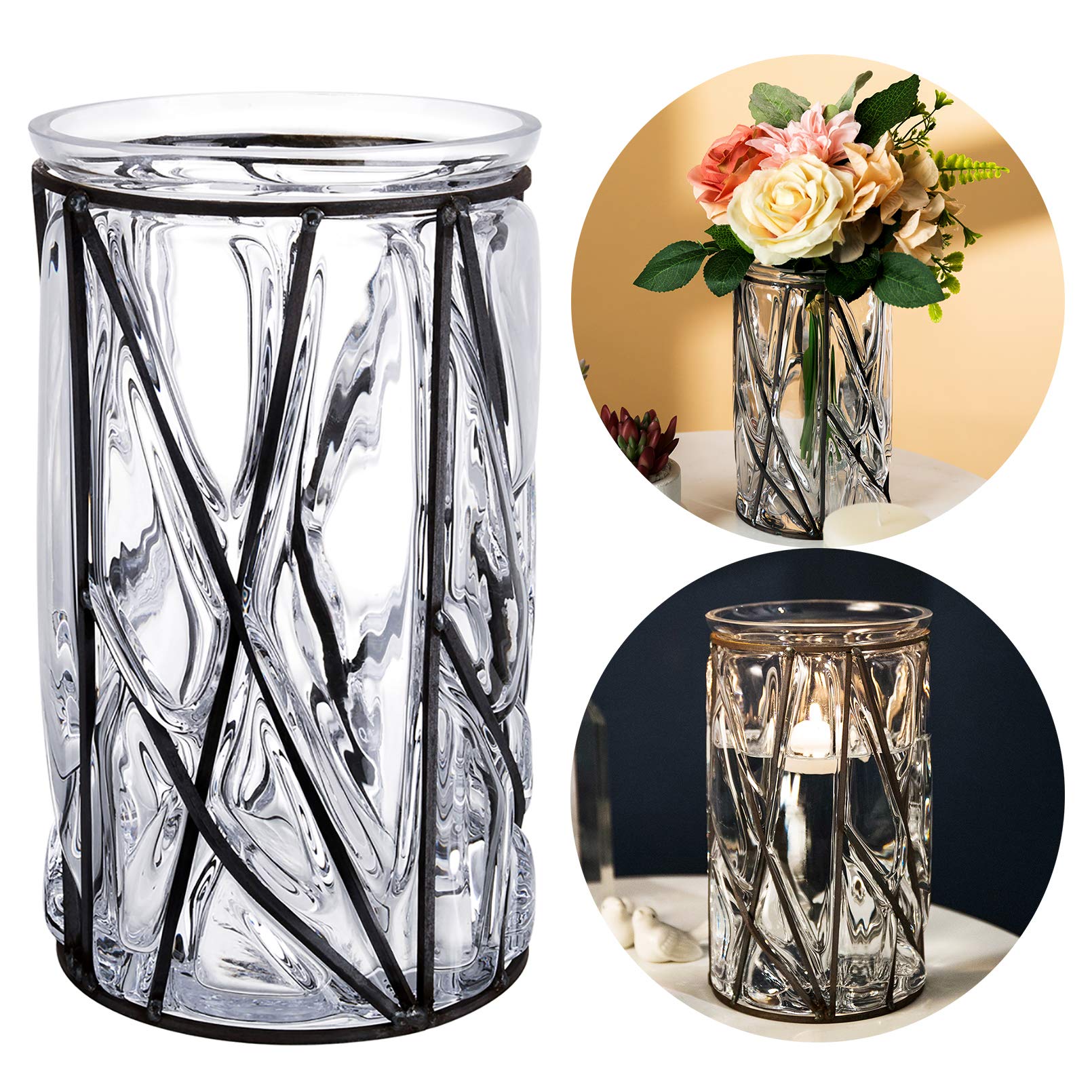 Rustic Glass Vase Set - 5