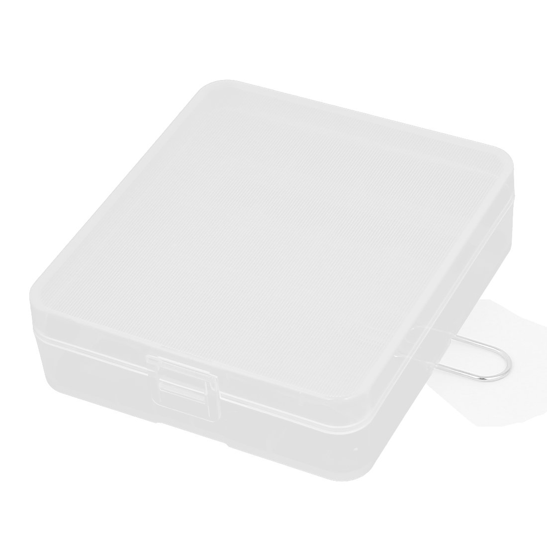 Clear Rectangle Storage Box Case for 4 x 18650 Batteries & Power Strips - Organize Chargers & Accessories - Perfect for Home, Office, and Workshop Battery Storage
