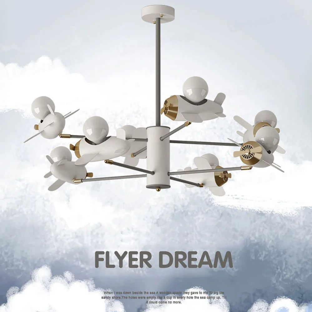 **Kids Airplane Ceiling Light - LED Night Light for Children's Bedroom & Nursery - Perfect for Themed Rooms & Sleep Aid**