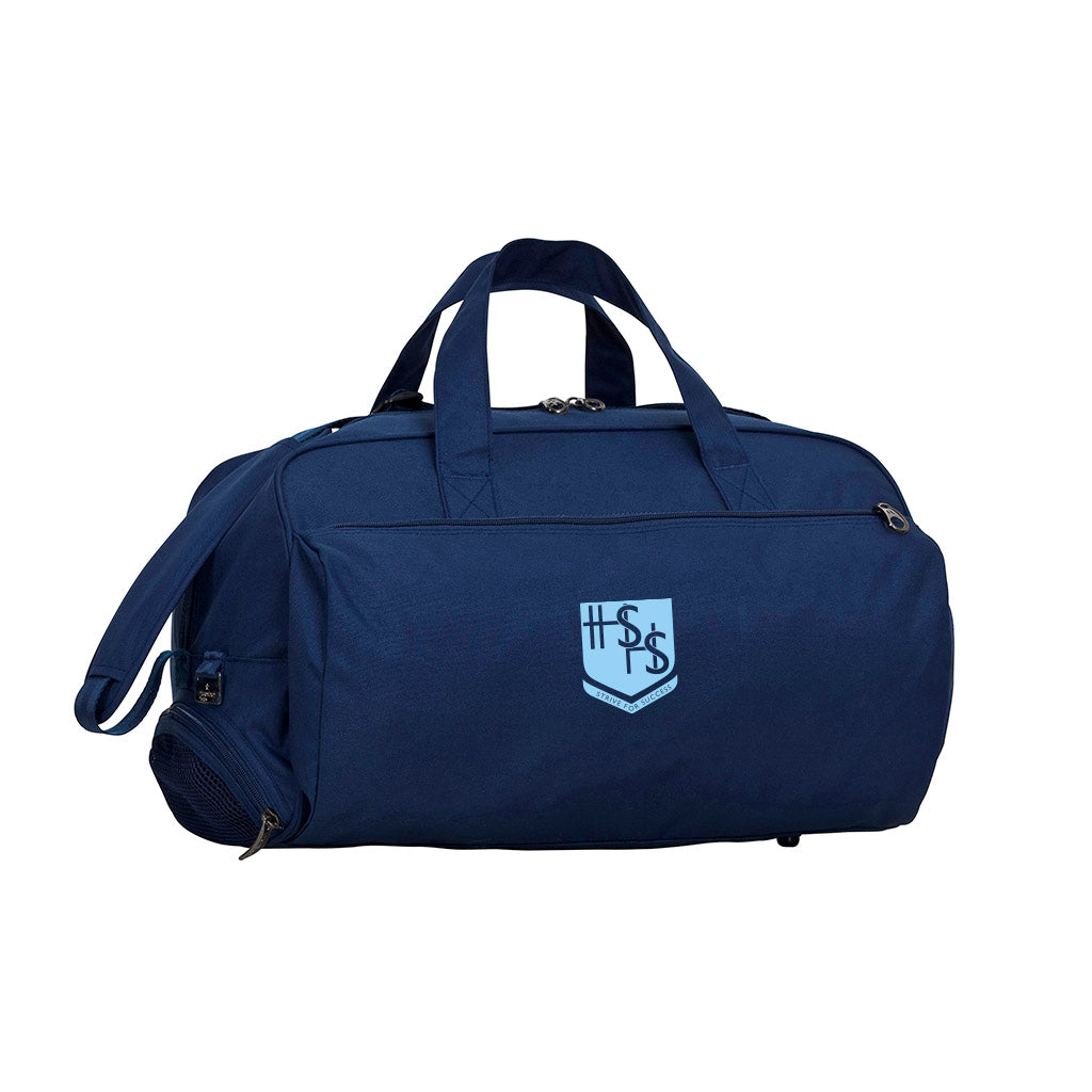 The Hills Sports High School Medium Navy Sports Bag - Durable Gym Bag for School, Travel & Sports Equipment Storage
