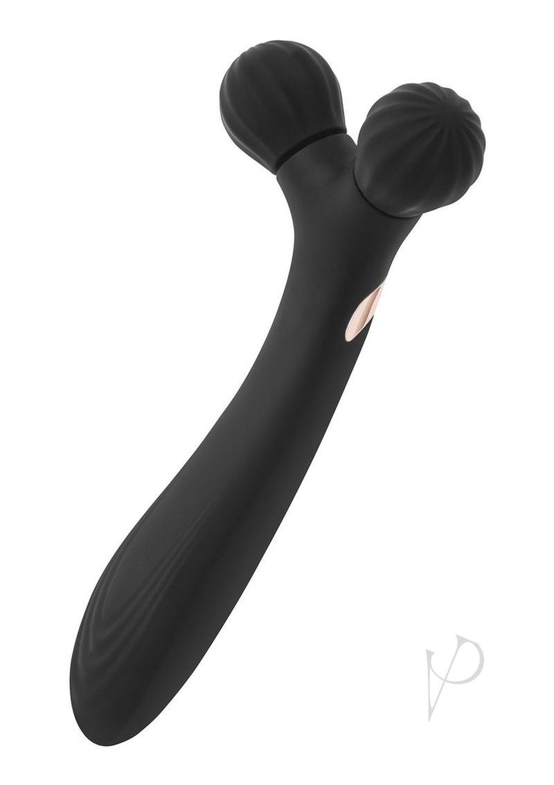 Bodywand ID Roller Rechargeable Silicone All-in-One Massager - Black | Deep Tissue & Muscle Relaxation for Home & Spa Use